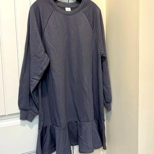 NWT H&M STEEL GRAY SWEATSHIRT DRESS